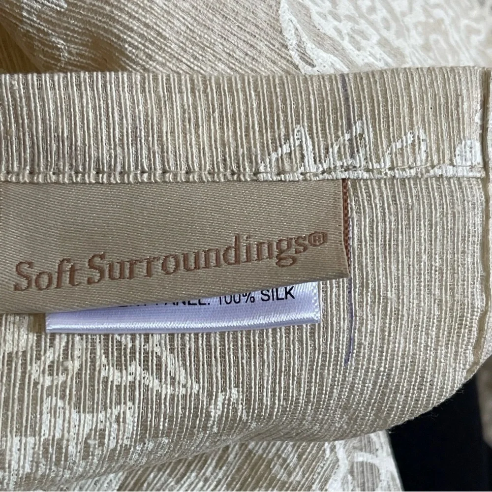 Soft Surroundings Romantique Sheer Silk Curtains Panels